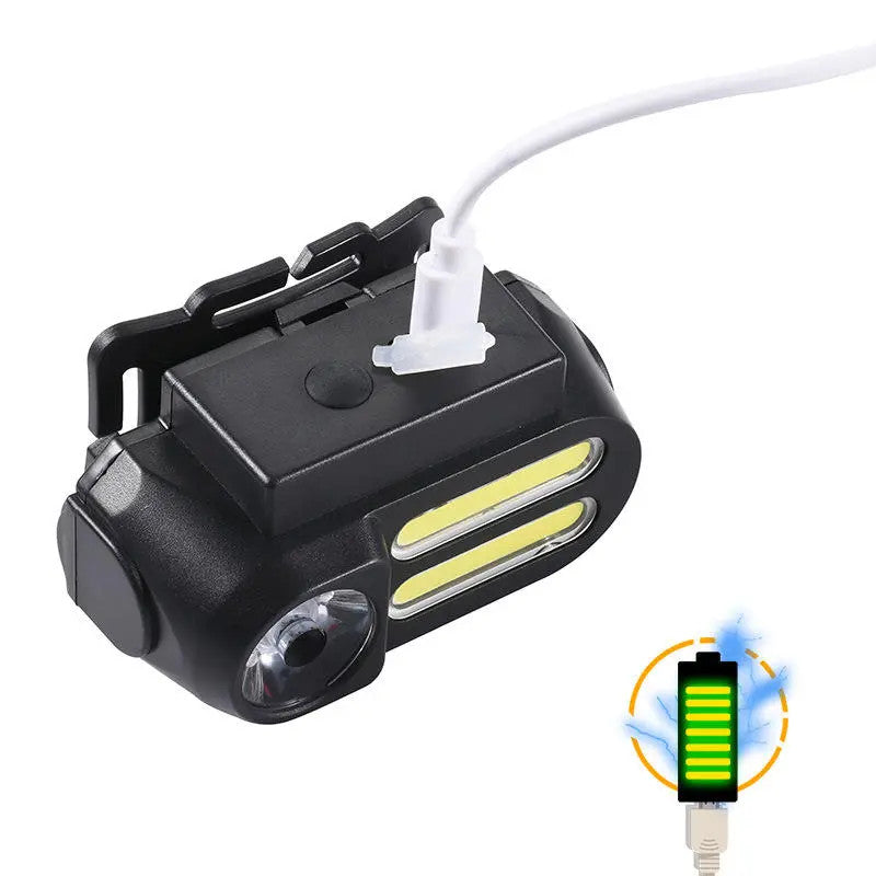 SET 2X Lanterna Frontala LED cu senzor de miscare 611G