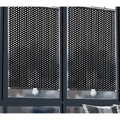 SET 2X Parasolar auto cu ventuze retractabil negru 68 cm x 125 cm