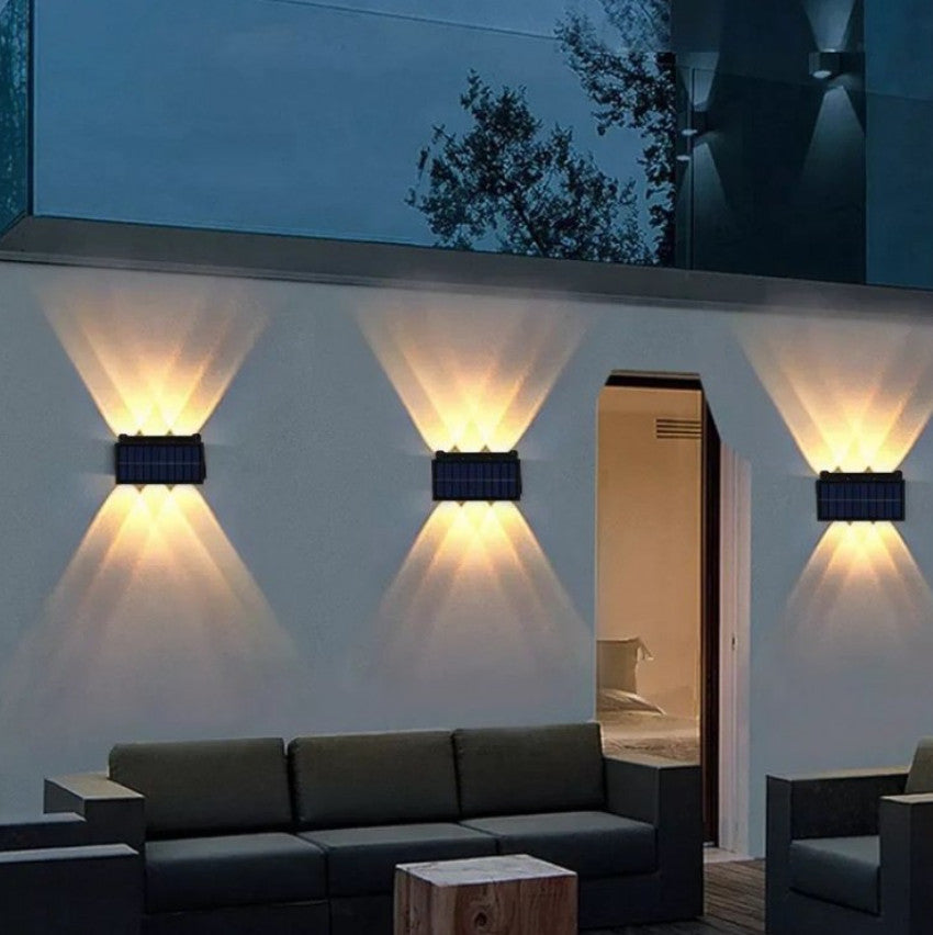 SET 4 LAMPI SOLARE BIDIRECTIONALE CU 6 LED