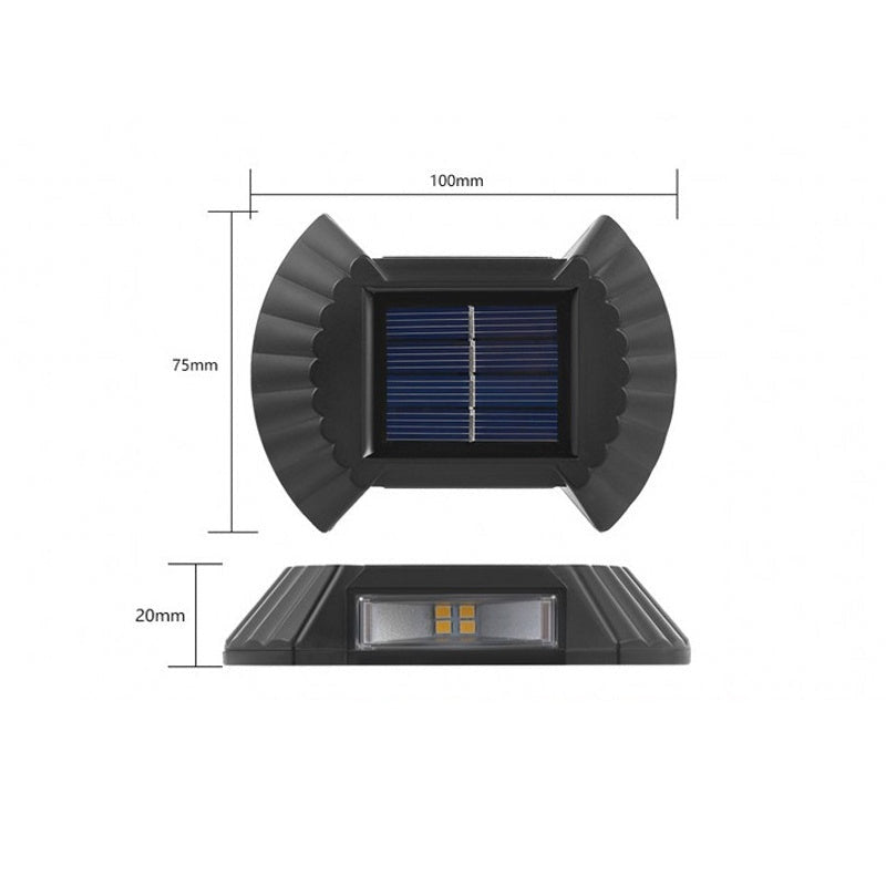 SET 4 LAMPI SOLARE BIDIRECTIONALE SCOICA - ALB CALD