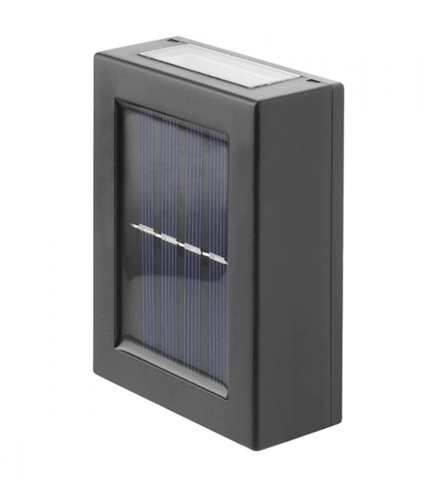 SET 4 LAMPI SOLARE DECORATIVE BIDIRECTIONALE CU LED ALB CALD