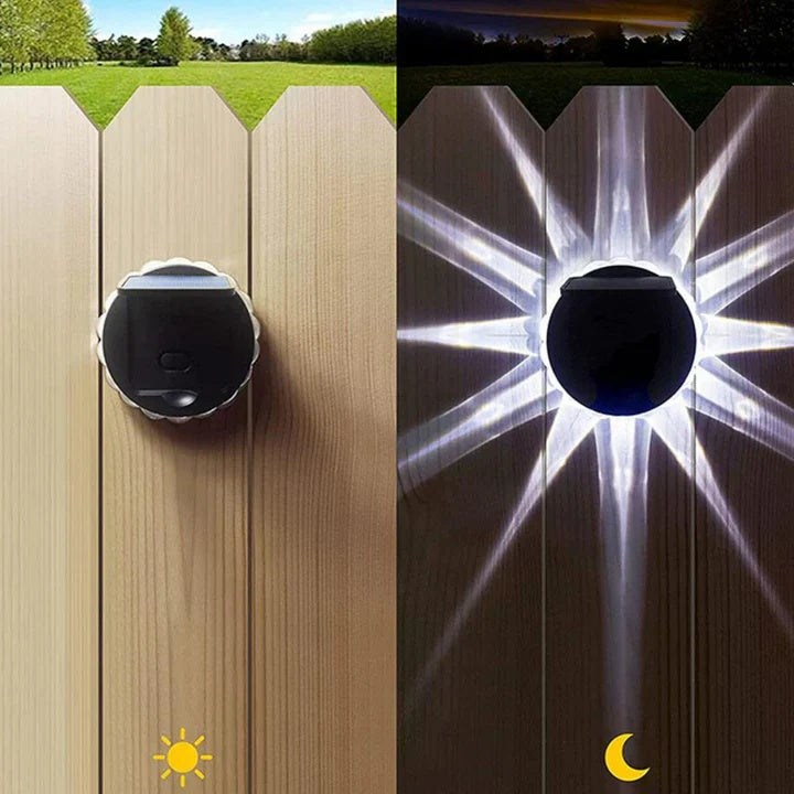 Set 4 Lampi Solare decorative model stelar cu 3 moduri de iluminare