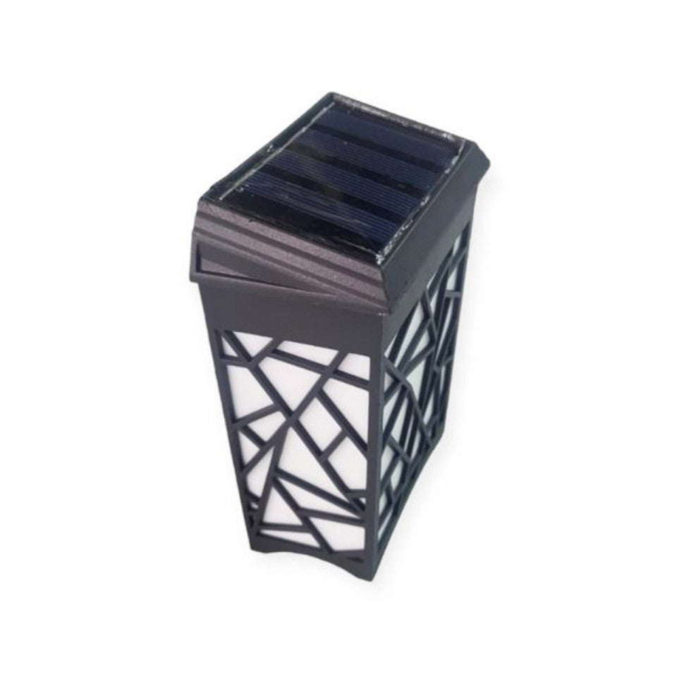 SET 4 LAMPI SOLARE DECORATIVE PENTRU PERETE CU LED COLOR