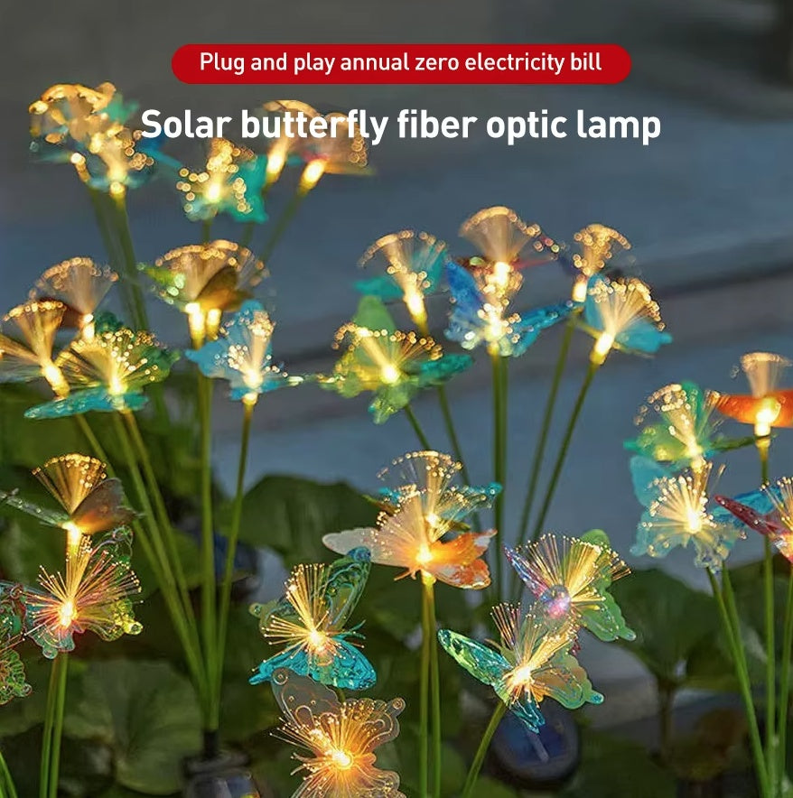 Set 4 x Lampa solara LED fluturasi