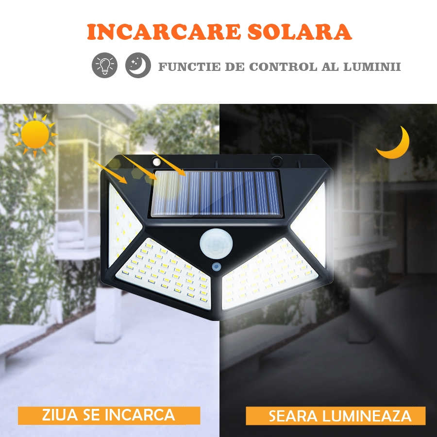 SET- 6 LAMPI SOLARE 100 LED-URI