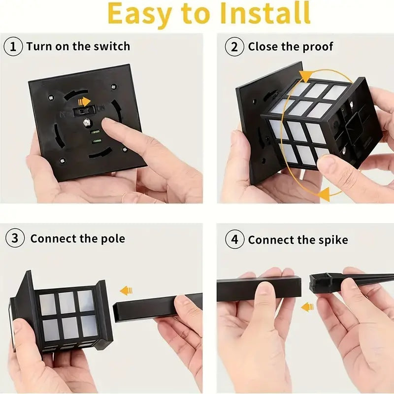 SET 6 LAMPI SOLARE FELINAR CU LED COLORAT