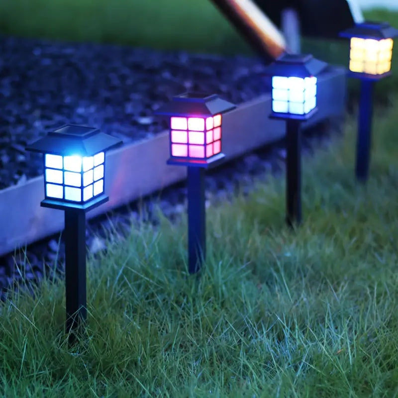 SET 6 LAMPI SOLARE FELINAR CU LED COLORAT