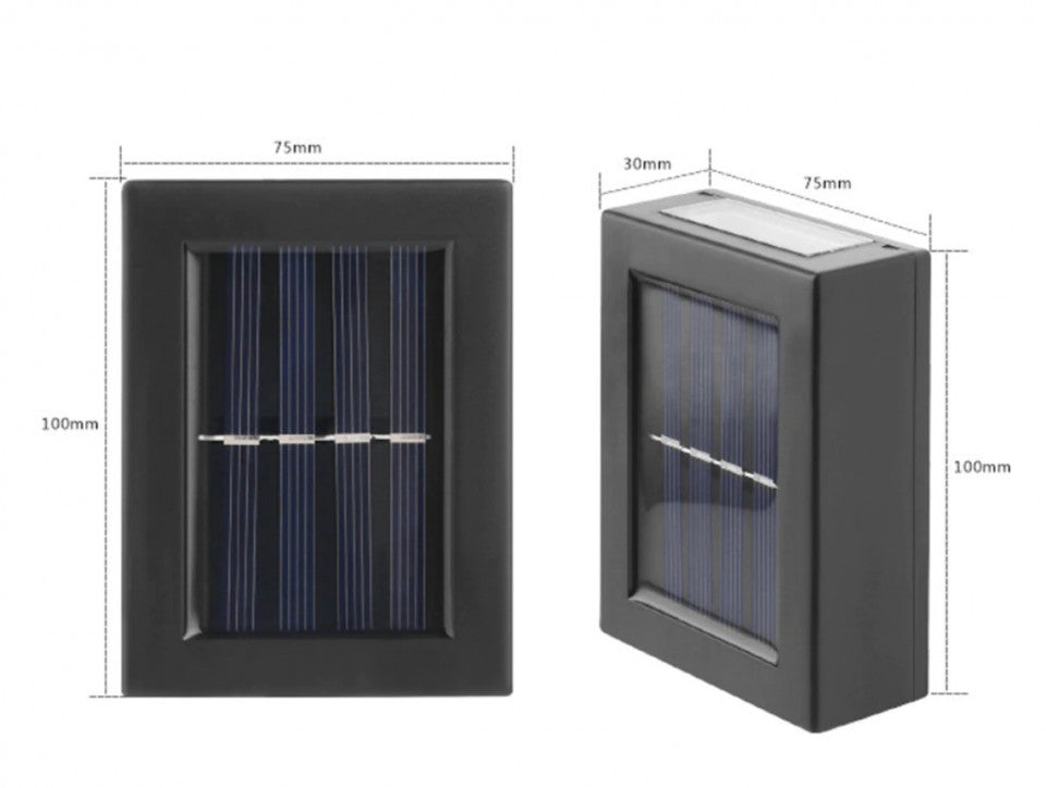 SET 8 LAMPI SOLARE BIDIRECTIONALE CU LED ALB CALD