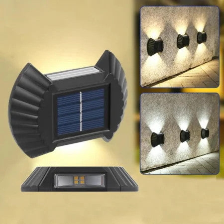 SET 8 LAMPI SOLARE DECORATIVE BIDIRECTIONALE CU LED ALB RECE
