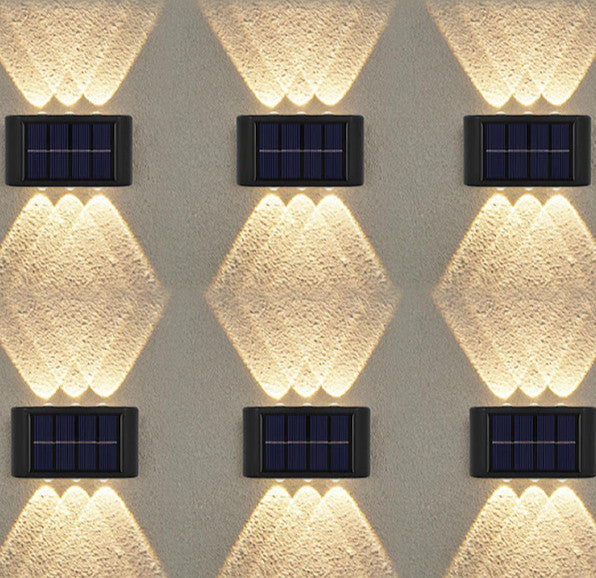 SET LAMPI SOLARE DE PERETE CU LED BIDIRECTIONAL 6 LED