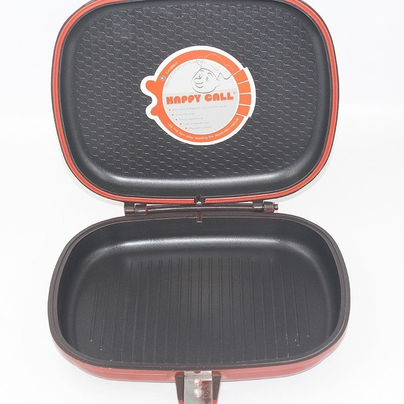 Tigaie Grill Dubla Marmorata, Antiaderenta, 34 cm