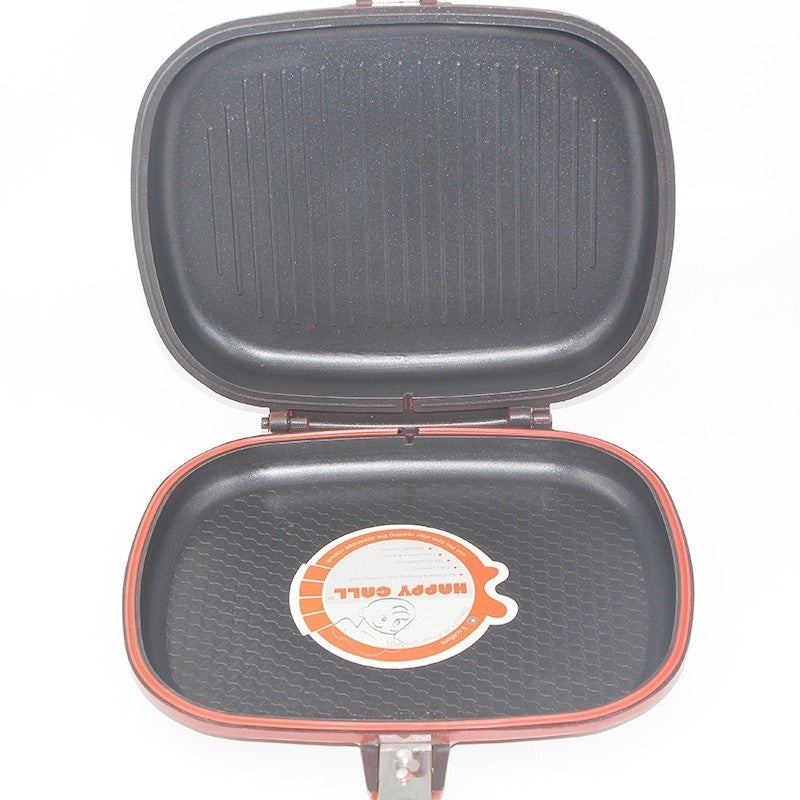 Tigaie Grill Dubla Marmorata, Antiaderenta, 34 cm