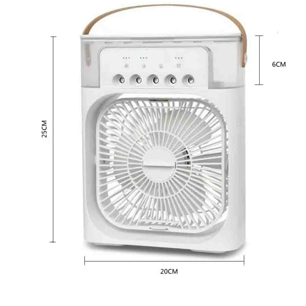 Ventilator cu pulverizare de apa, difuzor de mirosuri, temporizator de oprire automata