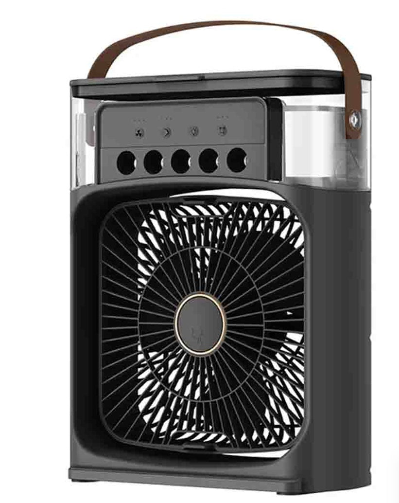 Ventilator cu pulverizare de apa, difuzor de mirosuri, temporizator de oprire automata